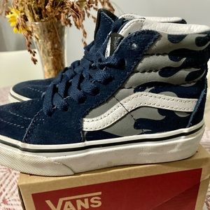 🛹Vans SK8 Hi Zip Camo Flame Sneaker Size :  Us 11.0 Color Blue